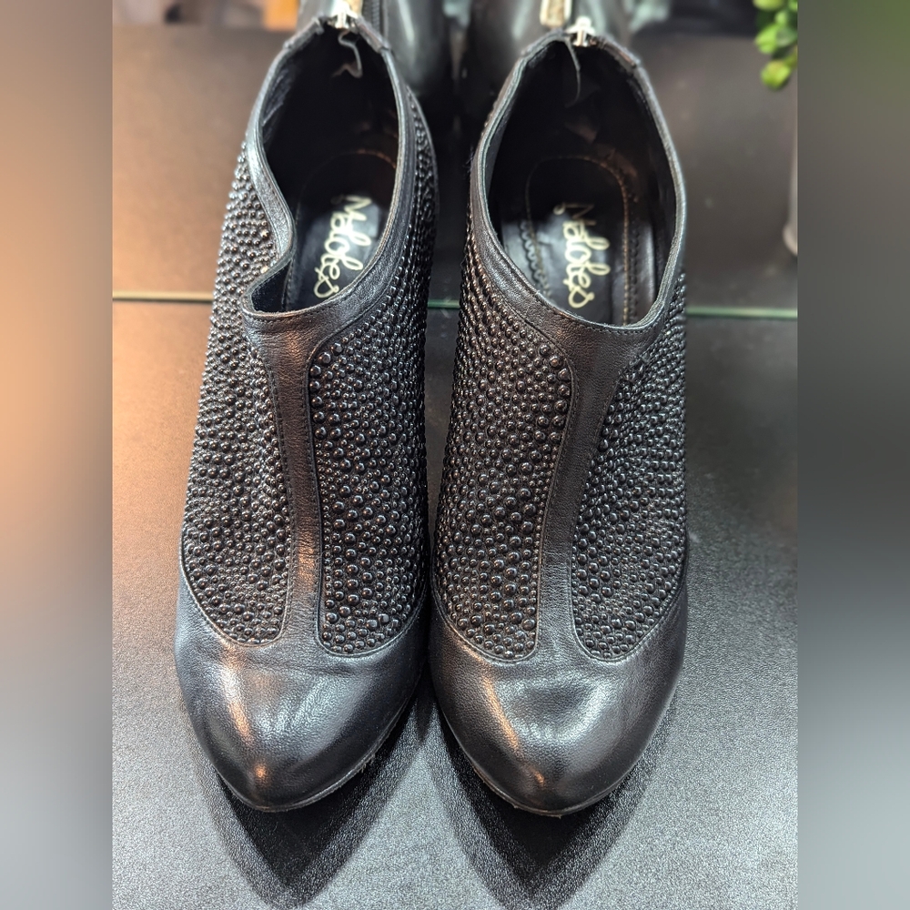 Maloles black stud heels - Picture 4 of 16